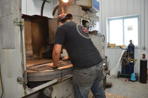 Blanchard Grinding, loading the 42"mag