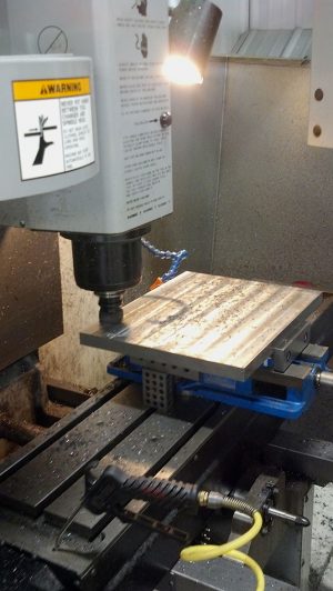 CNC Milling removing material off plates